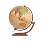 Glob geografic politic Optimus, iluminat, 30 cm, rotire 2 planuri, lemn cires