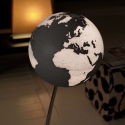 Glob iluminat Stem Reflection, 30 cm, alb si gri