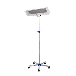 Lampa bactericida UVC de 2x15W cu suport mobilm sterilizare suprafata 12 mp