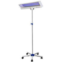 Lampa bactericida UVC de 2x15W cu suport mobilm sterilizare suprafata 12 mp