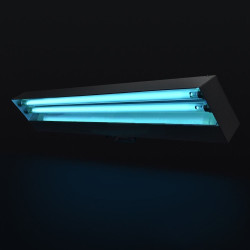 Lampa bactericida UVC de 2x15W cu suport mobilm sterilizare suprafata 12 mp