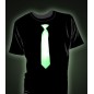 Tricou fosforescent cravata