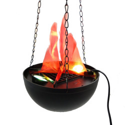 Lampa suspendata cu flacari false, halogen 10W