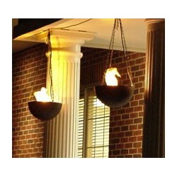 Lampa suspendata cu flacari false, halogen 10W