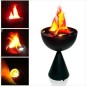 Lampa tip veioza cu proiectie halogen 20W ce imita flacara
