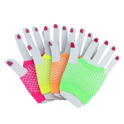 Manusi plasa scurte Neon Fluorescente