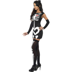 Costum fosforescent schelet sexy