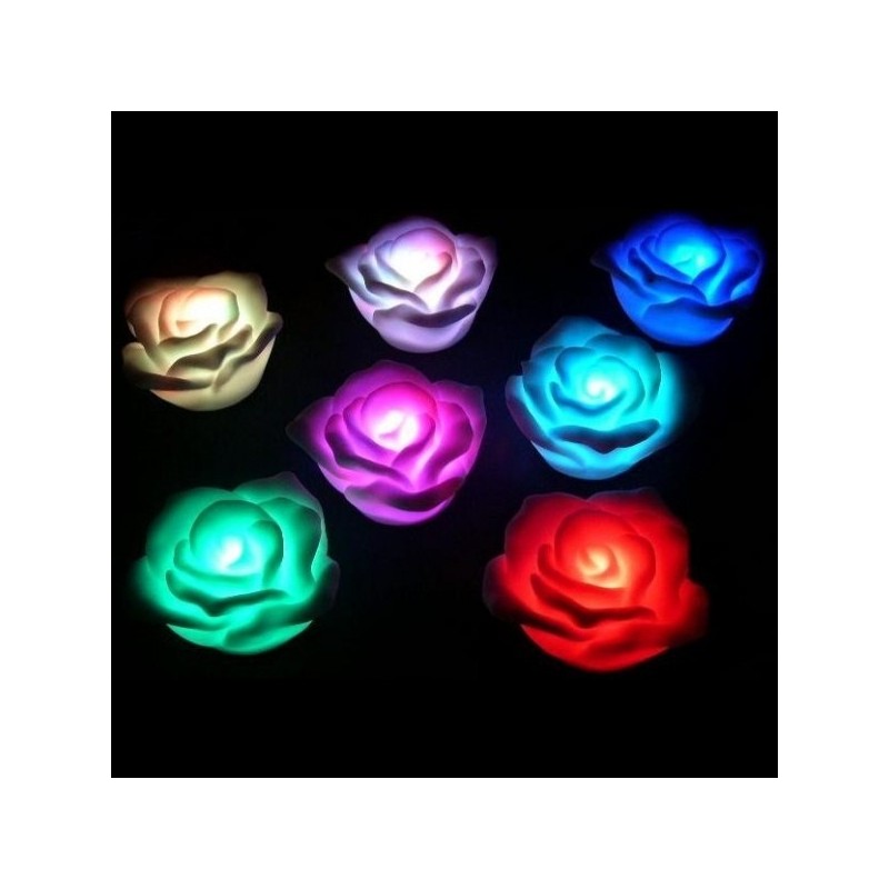 Trandafir cu LED 7 culori