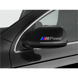 Sticker auto oglinda BMW ///M Power (2 buc.)