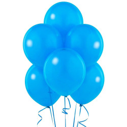 Set 100 baloane albastre pentru petrecere, 30 cm, latex