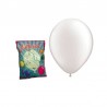 Set 100 baloane albe mari, forma ovala, 30 cm