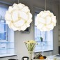 Lampa creativa puzzle, 30 elemente, 15 forme asamblare, alba
