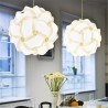 Lampa creativa puzzle, 30 elemente, 15 forme asamblare, alba
