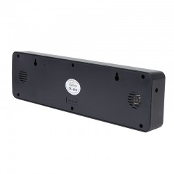 Ceas digital de perete, afisaj LED, AM/PM, data, termometru, Caixing