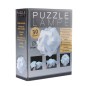 Lampa creativa puzzle, 30 elemente, 15 forme asamblare, alba