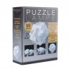 Lampa creativa puzzle, 30 elemente, 15 forme asamblare, alba