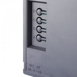 Ceas digital de perete, afisaj LED rosu, calendar, temperatura, 36x15 cm