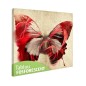 Tablou fosforescent Fluture rosu 