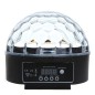 Glob proiector LED RGB 18W, control sunet, telecomanda, interior