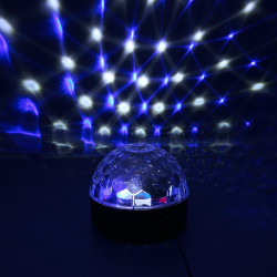 Glob proiector LED RGB 18W, control sunet, telecomanda, interior