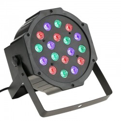 Proiector LED RGB 18W, DMX512 controller disco, senzor sunet