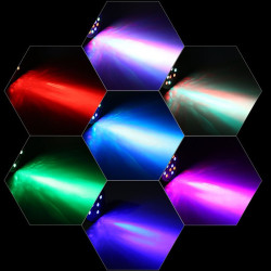 Proiector LED RGB 18W, DMX512 controller disco, senzor sunet