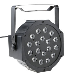 Proiector LED RGB 18W, DMX512 controller disco, senzor sunet