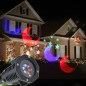 Proiector LED exterior 12W, 15 modele figurine, proiectie rotativa, IP44