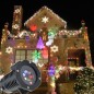 Proiector LED exterior 12W, 15 modele figurine, proiectie rotativa, IP44