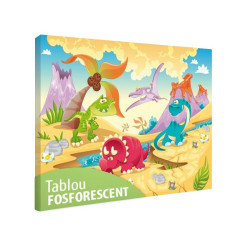 Tablou fosforescent Dinozauri