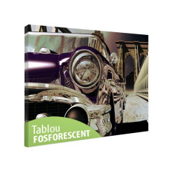 Tablou fosforescent Masina pe pod 