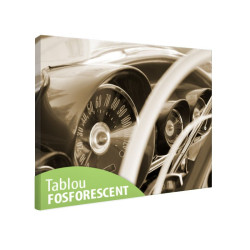 Tablou fosforescent Bord masina retro 