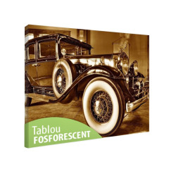 Tablou fosforescent Masina retro 
