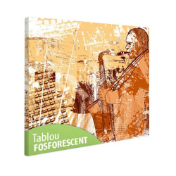 Tablou fosforescent Jazz grunge 
