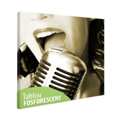 Tablou fosforescent Cantareata retro 
