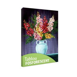 Tablou fosforescent Frezii in amfora alba