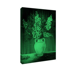 Tablou fosforescent Frezii in amfora alba