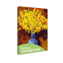 Tablou fosforescent Orhidee galbene