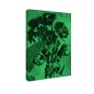 Tablou fosforescent Flori rosii pictate in ulei
