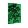 Tablou fosforescent Flori rosii pictate in ulei