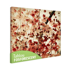 Tablou fosforescent Flori rosii tomnatice
