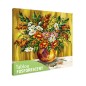 Tablou fosforescent Flori de musetel in vaza de lut Tablou fosforescent Flori de musetel in vaza de lut