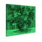 Tablou fosforescent Flori de musetel in vaza de lut Tablou fosforescent Flori de musetel in vaza de lut