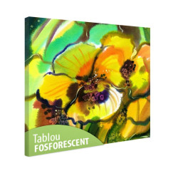 Tablou fosforescent Panseluta abstracta
