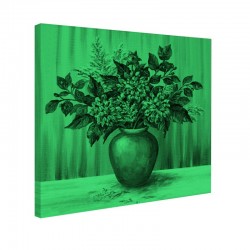 Set tablou fosforescent Dalii in vaza de lut 