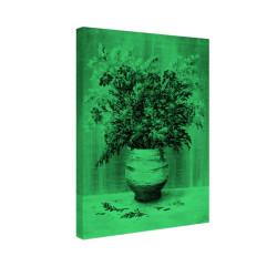 Tablou fosforescent Galbenele in vas ceramic
