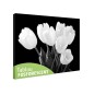 Tablou fosforescent﻿ Buchet lalele albe
