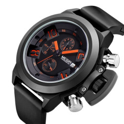 Ceas barbatesc sport, cronometru, data, curea silicon, Megir