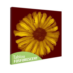 Tablou fosforescent﻿ Floarea soarelui abstract