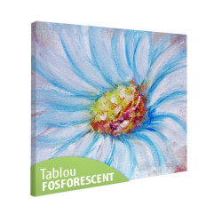 Tablou fosforescent Floare albastra